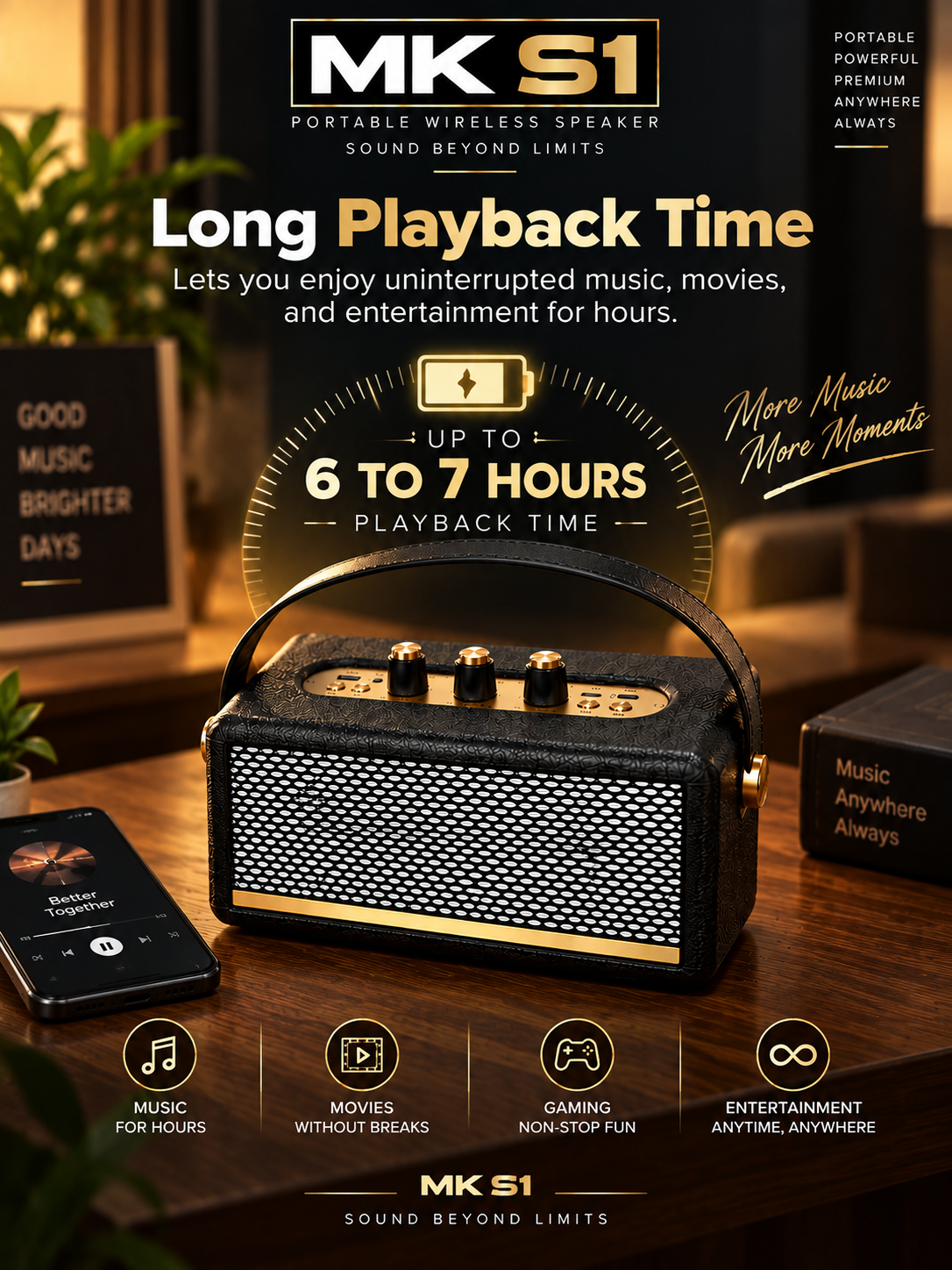 MK-S1 portable Bluetooth speaker