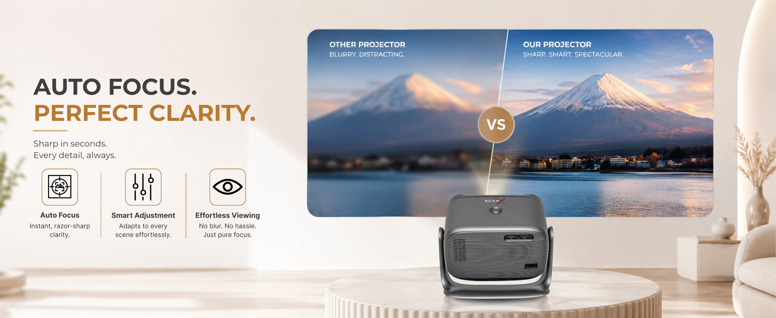 BeamX Shark Ultra smart projector – True brightness