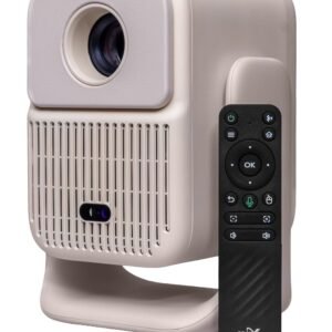 Glide 360 Max Smart Projector Native 1080P, 4K HDR Support, 450 ANSI Lumens, Android 12, Auto Focus & Auto Keystone