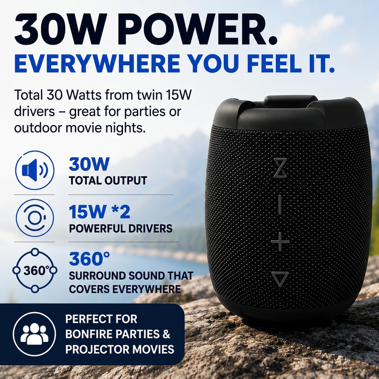 BeamX RoarX portable Bluetooth speaker – Powerful sound
