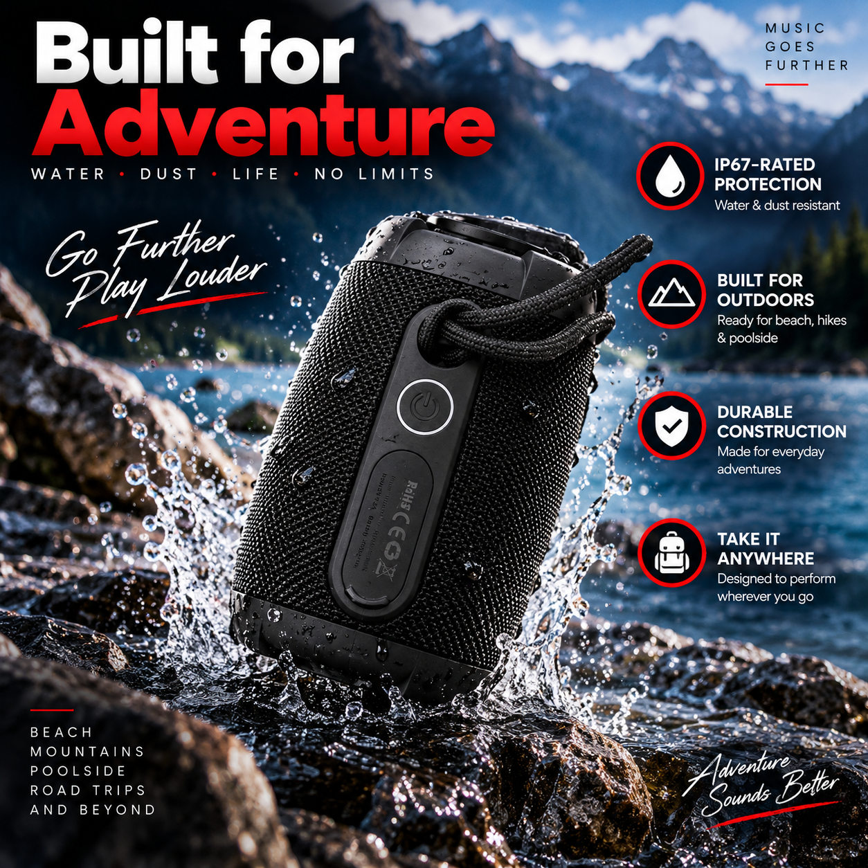 RoarX portable Bluetooth speaker
