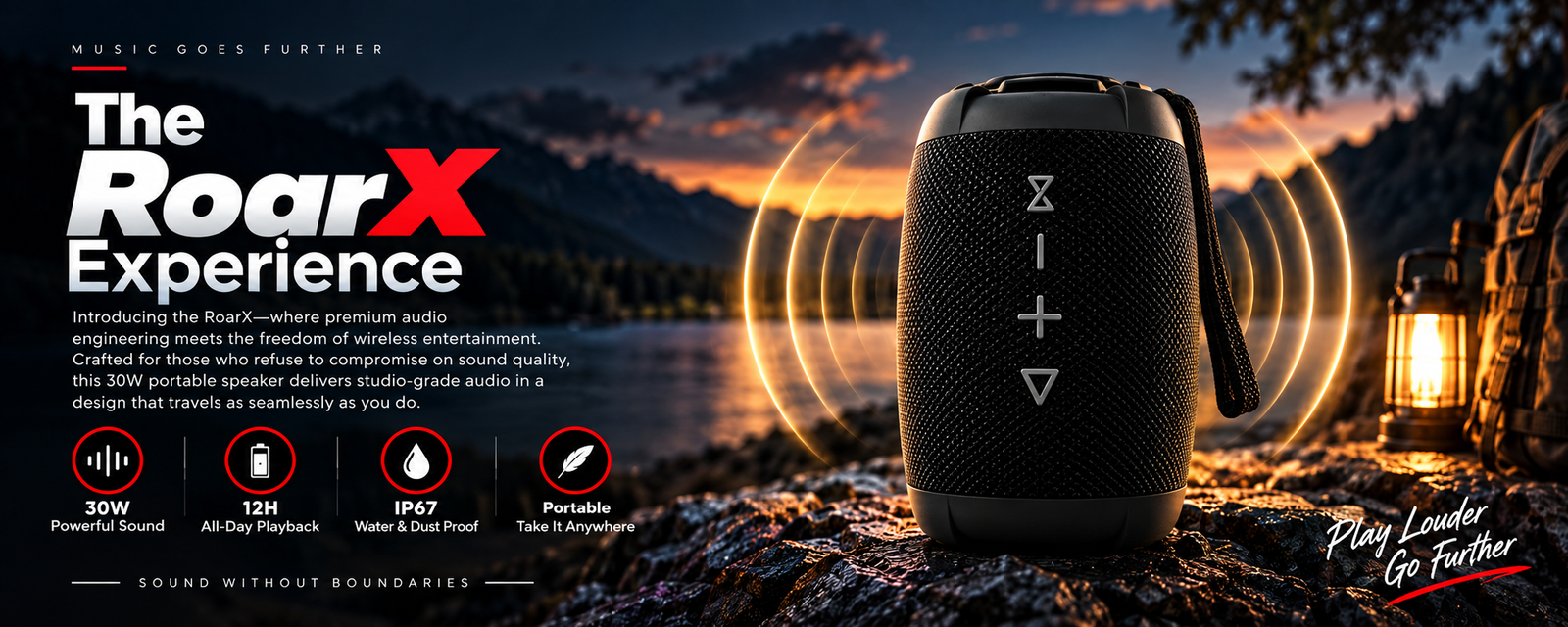 RoarX portable Bluetooth speaker