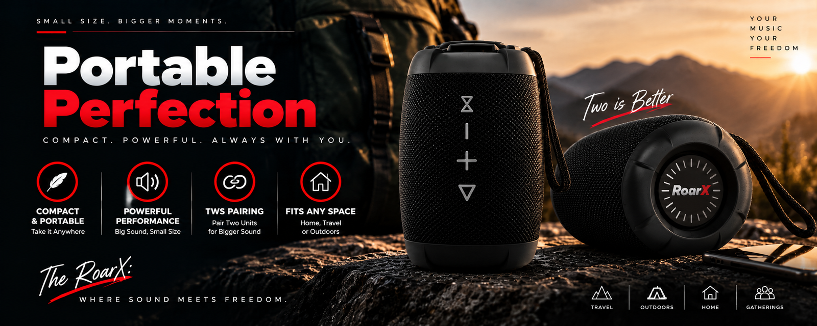 RoarX portable Bluetooth speaker